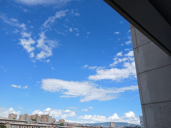 Clear skies with scattered clouds observed at location 666