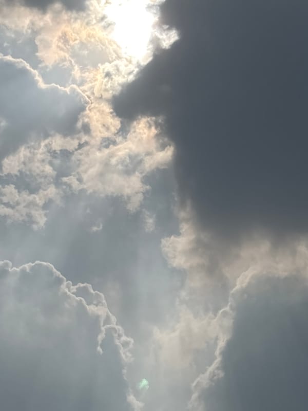 Morning cloudscape and street views in Bogor