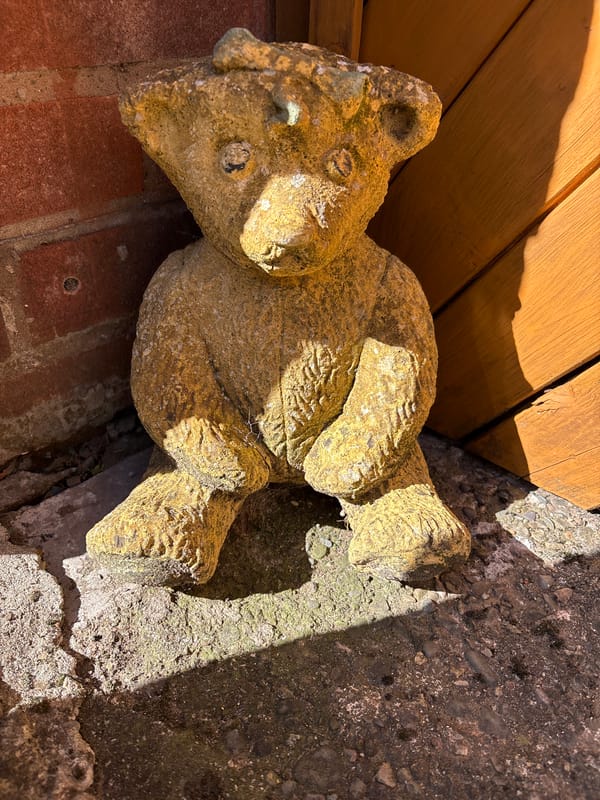 Animal statues discovered in Minsterley garden area