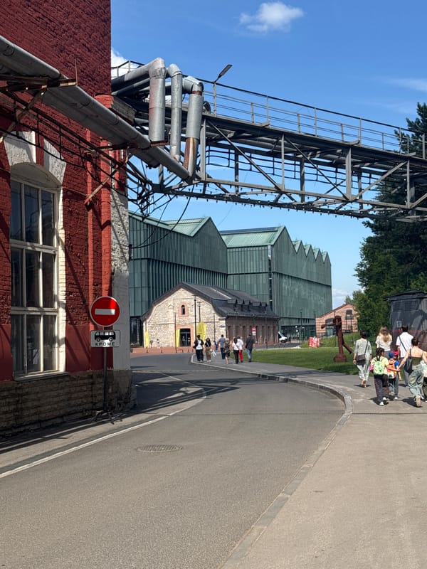 Perm's art and museum district on a summer morning