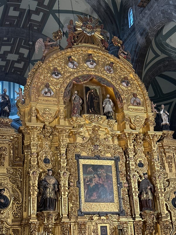 Witness documents ornate Metropolitan Cathedral interior in Mexico City