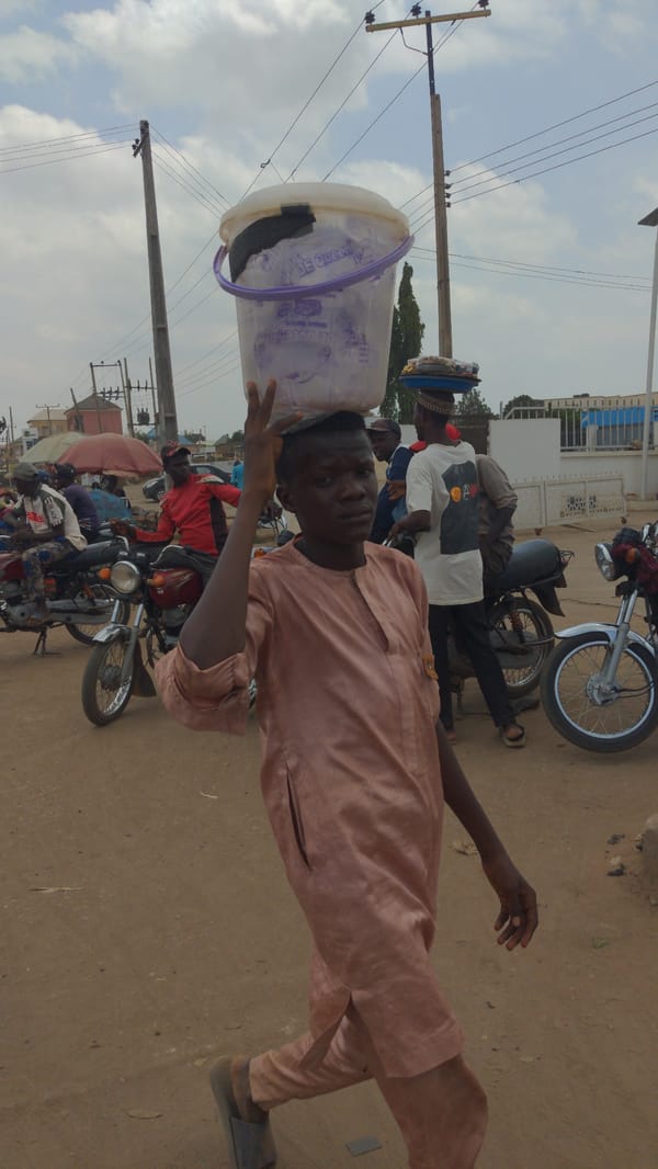 Street vendor and market scenes documented in Ado, Nigeria