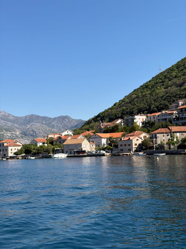 Morning coastal views documented in Lepetane, Montenegro