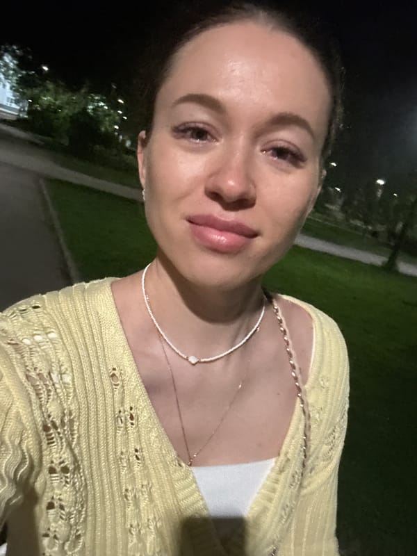 Evening park stroll documented in Perm, Russia