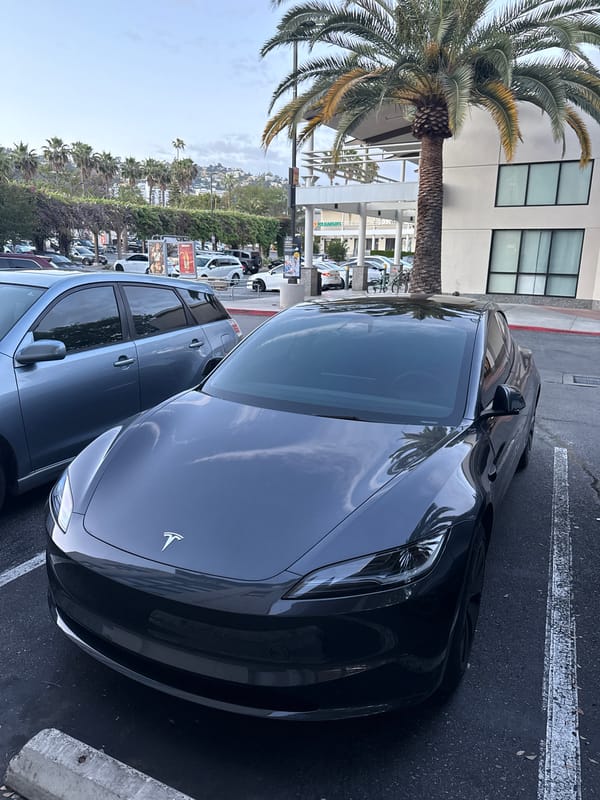 Tesla spotted in West Hollywood parking lot early morning