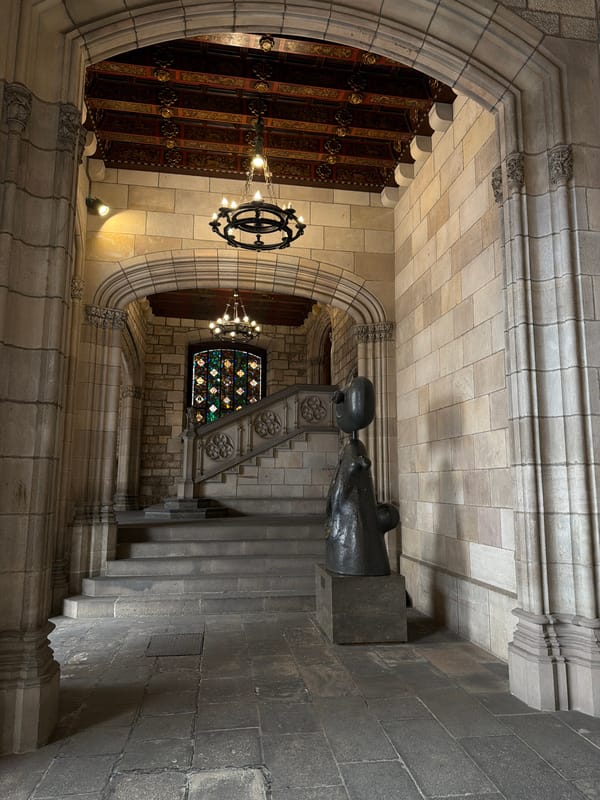Inside the Palau de la Generalitat's Gothic halls, Barcelona