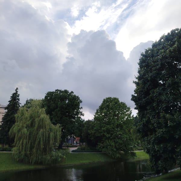 Afternoon stroll through Riga's canals, parks, and historic streets