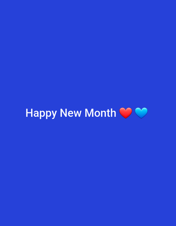 New month greeting graphic shared from Katcha, Nigeria