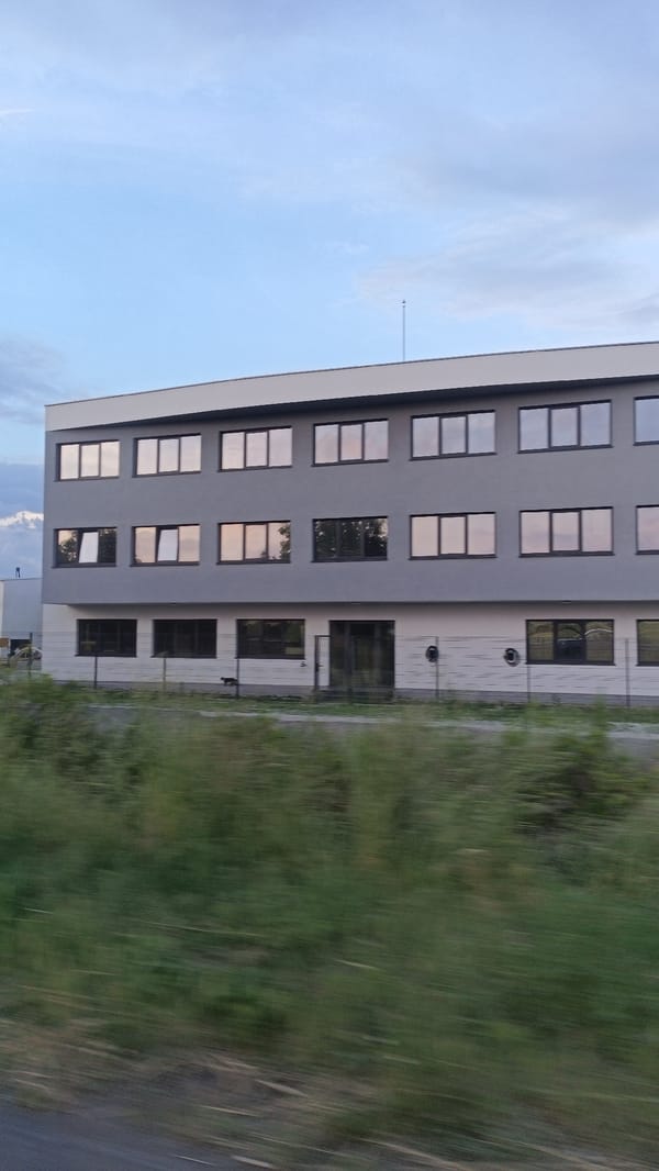 Brief vehicle journey documented through downtown Burgas, Bulgaria
