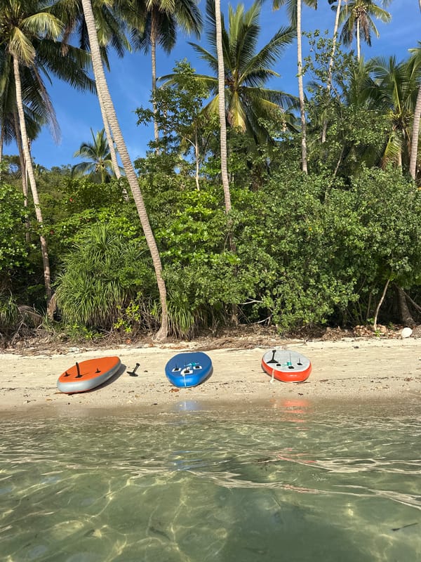 SUP session on Ko Samui wraps at sunset over the Gulf