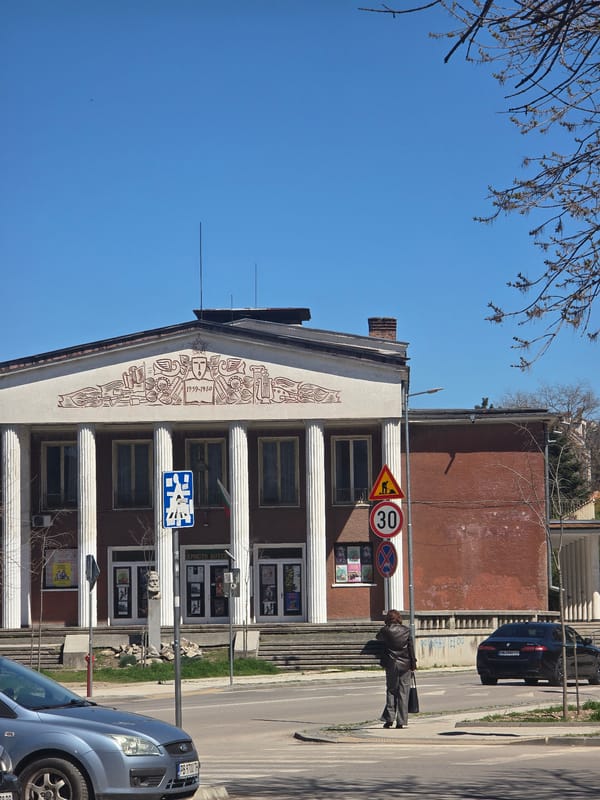 Community center building documented in Plovdiv, Bulgaria