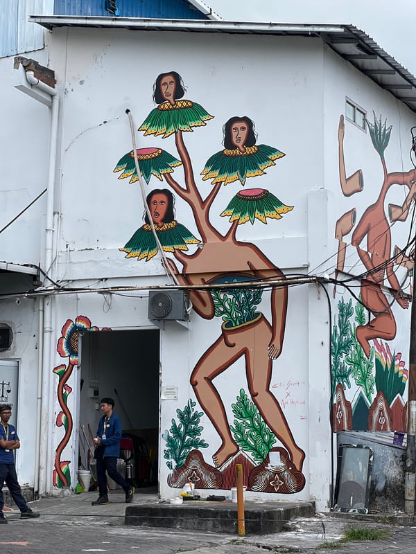 Street art and daily life captured in Kuta, Indonesia