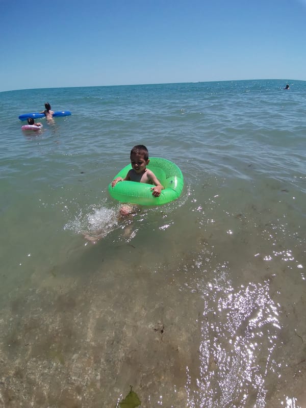 Summer beach activities captured at Bulgarian Black Sea resort