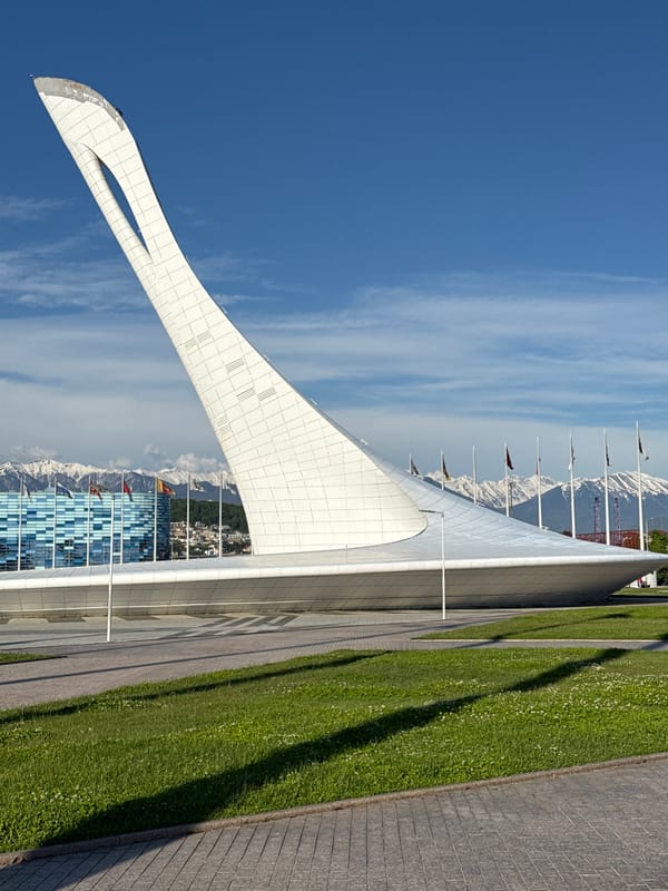 Witness documents Sochi Olympic Park venues in Sirius, Russia