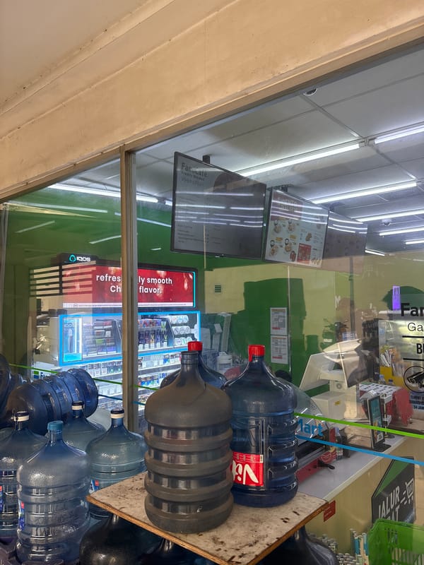 Hanging outside a FamilyMart in Gading Nias 2, North Jakarta