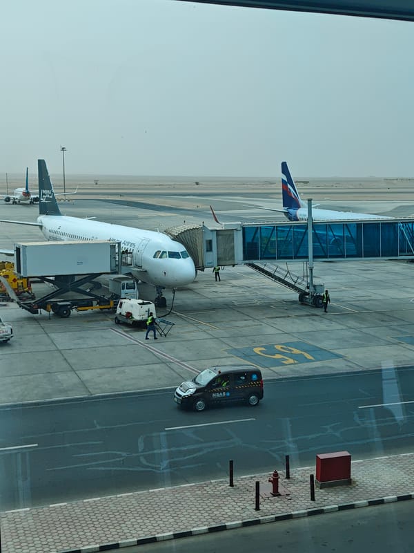 Routine airport operations documented at Al Hadaba, Egypt facility