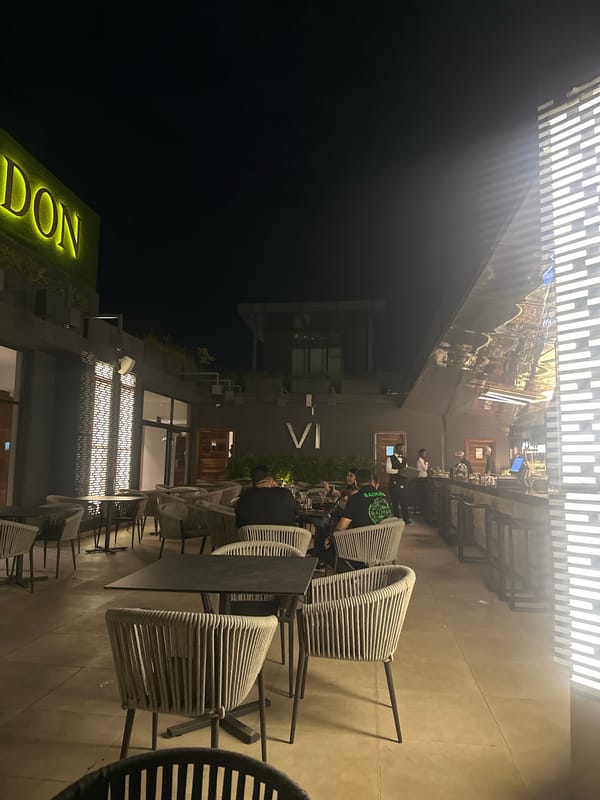 Evening visit to upscale Moët & Chandon venue documented