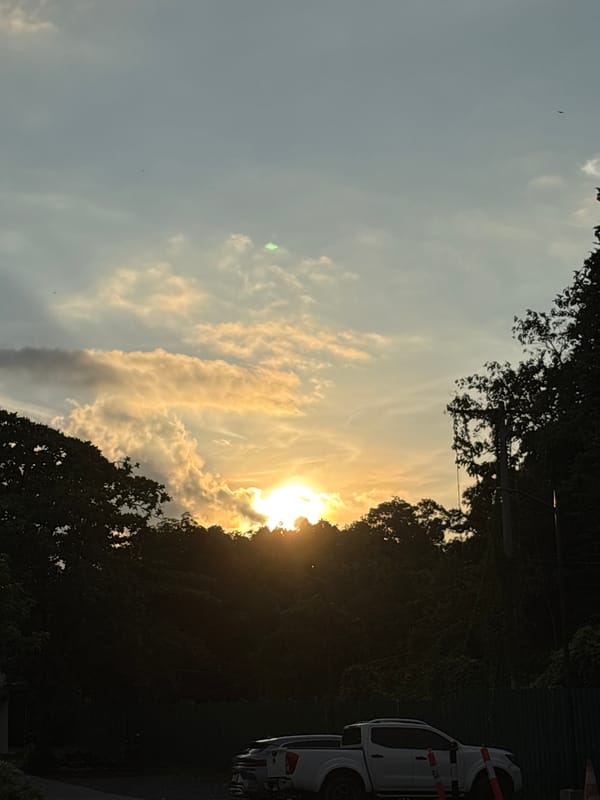 Evening activities and sunset photography in Davao City streets