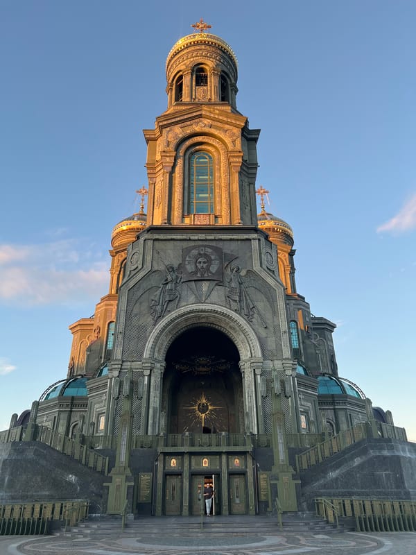 Inside and outside the Resurrection Cathedral at Kubinka