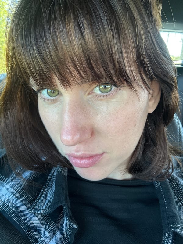 Woman photographed in close-up portrait in Nettuno, Italy