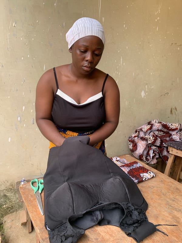 Busy morning of craft, cooking, and tech work in Akwanga