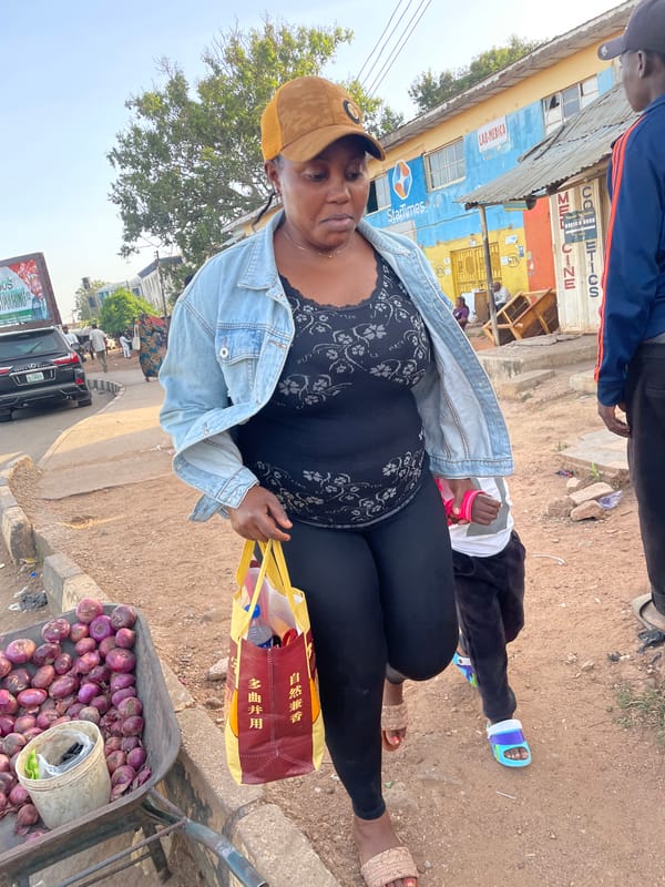 Daily street commerce documented in Jos, Nigeria