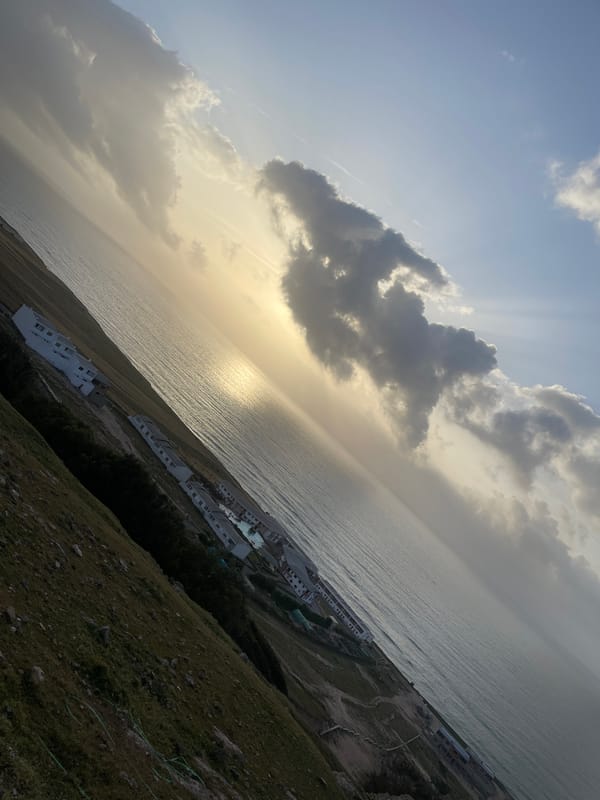 Golden hour coastal views captured in Ayir, Morocco