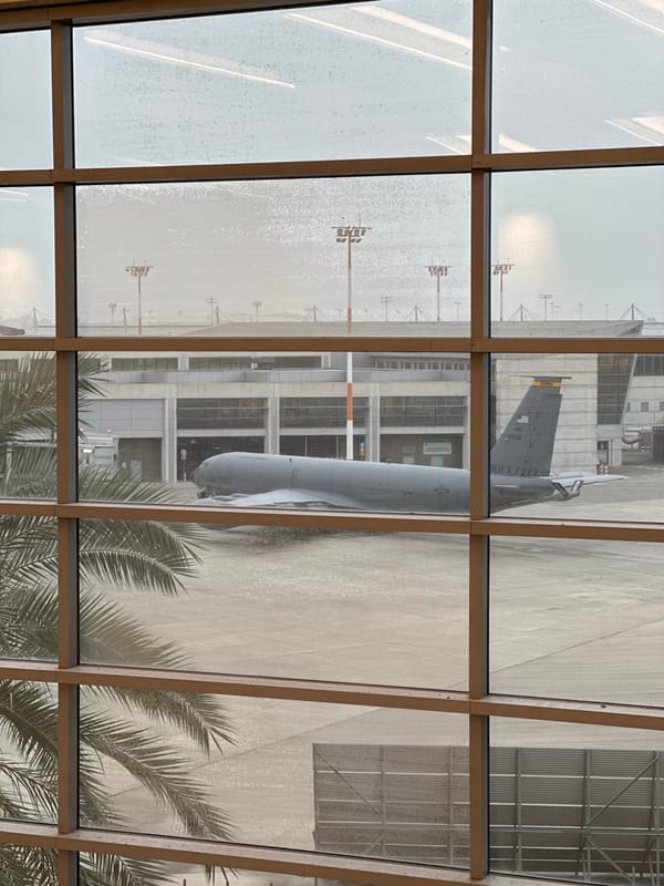 US KC-135 Stratotanker spotted at Tel Aviv airport facility
