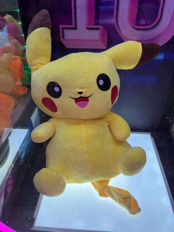 Plush toys spotted in claw machines in Klin, Russia