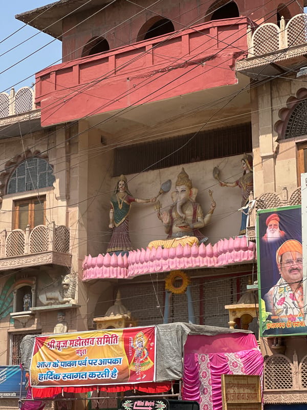 Festival scenes and novelty pastries spotted in Mathura