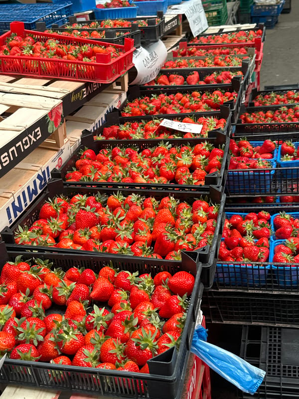 Fresh produce market active in Sliven, Bulgaria
