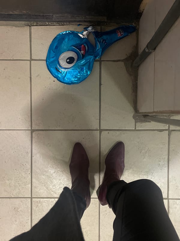 Deflated cartoon balloon found on Moscow floor
