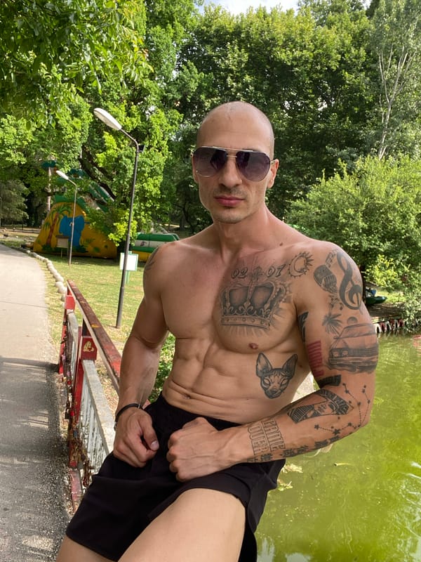 Afternoon at a lakeside park in Pleven, Bulgaria