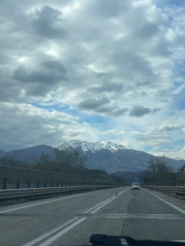 Highway travel documented in San Vincenzo Valle Roveto, Italy