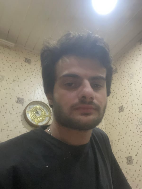 Evening selfie session in Tbilisi home interior