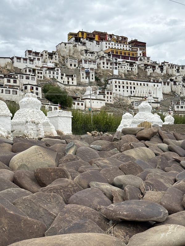 Thiksey Monastery complex, Ladakh, from ground level