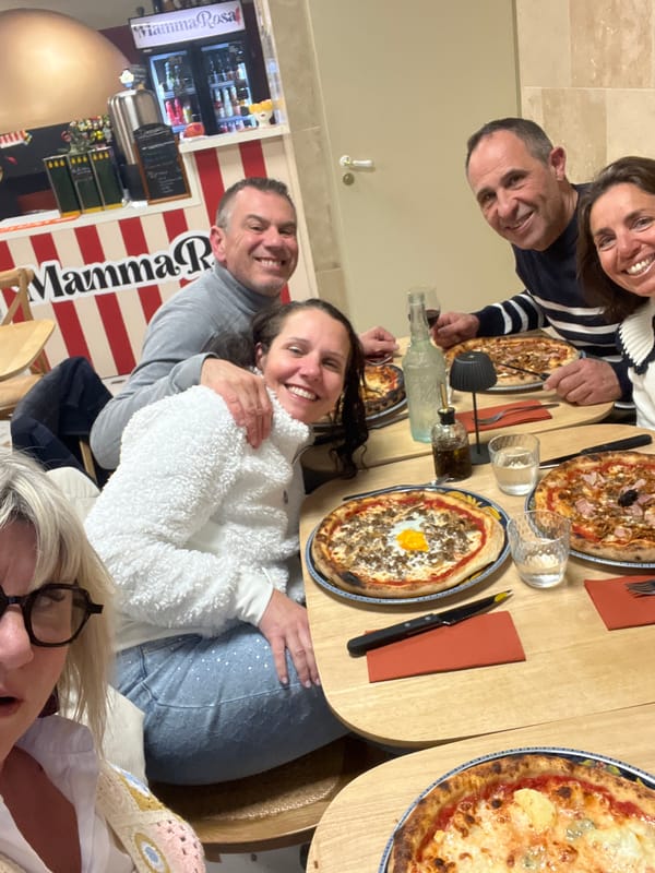 Group dinner and photos at Mamma Rosa restaurant