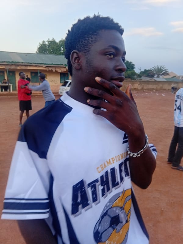 Trophy and medal celebration after an outdoor soccer competition