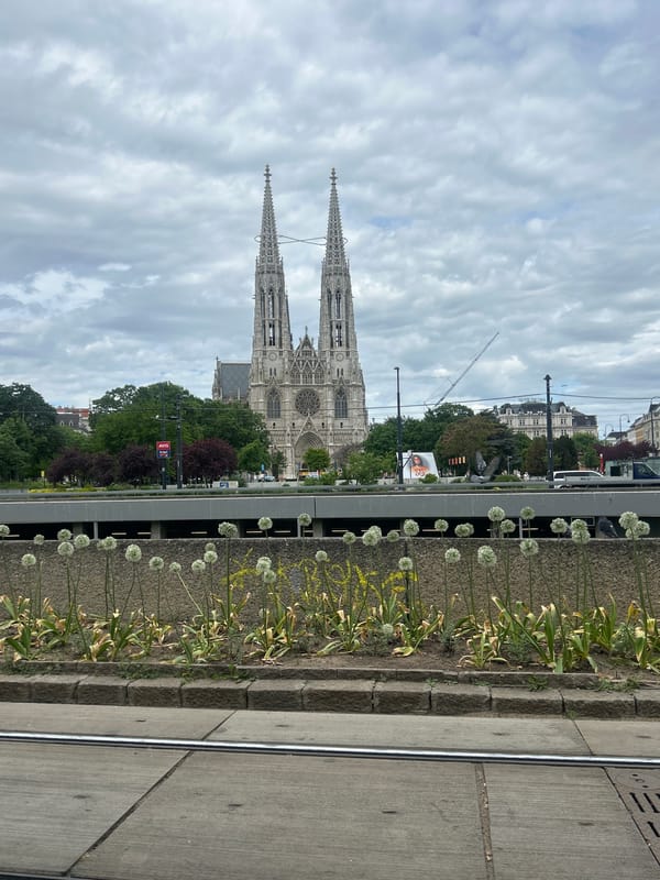 Morning photography of Vienna's Votivkirche from multiple angles