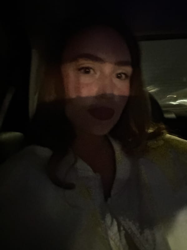 Woman observed in dark environment in Surgut, Russia