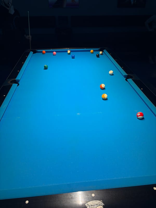 Evening scenes from Varna: billiards hall and gas station