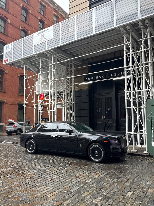 NYC street scenes documented near Equinox fitness center