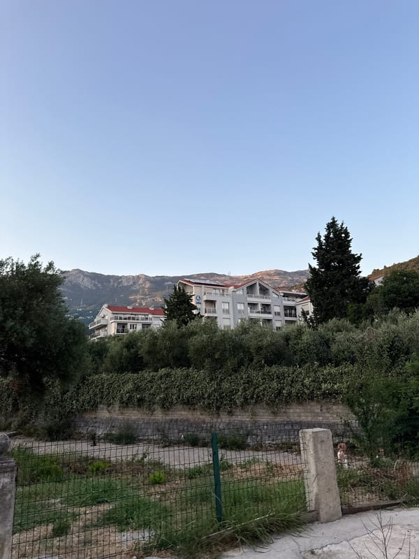 Summer afternoon along Budva's promenade and parks