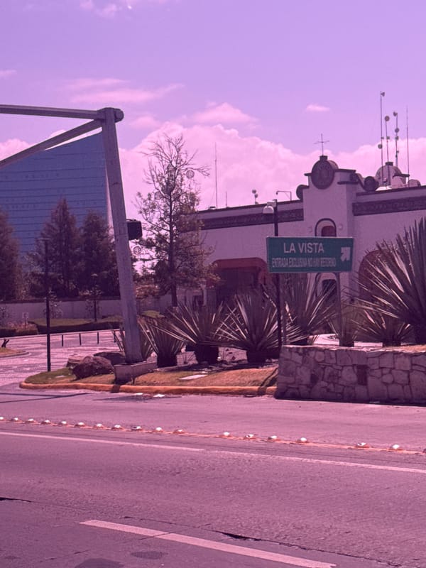 Street scene captured in San Bernardino Tlaxcalancingo, Mexico