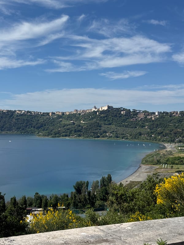 Peaceful morning scene documented at Castel Gandolfo lakeside
