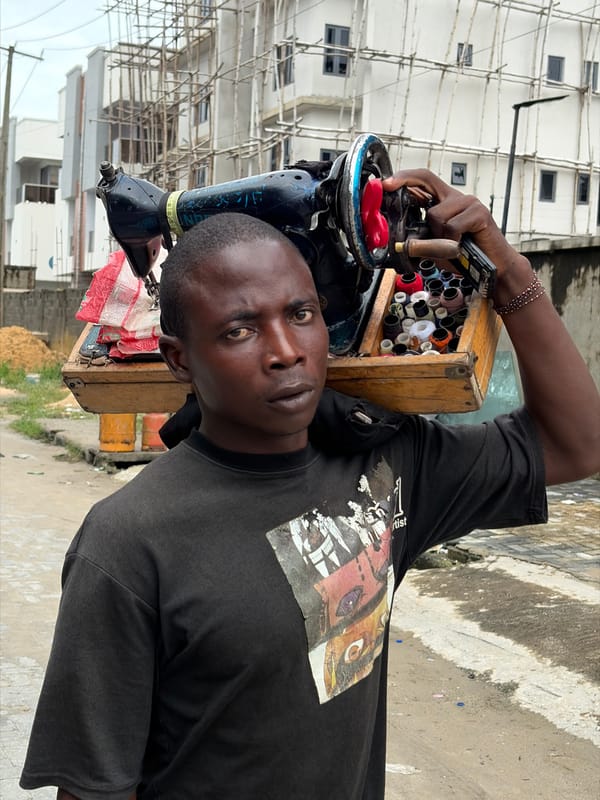 Everyday street and market activity in Igboefon, Nigeria