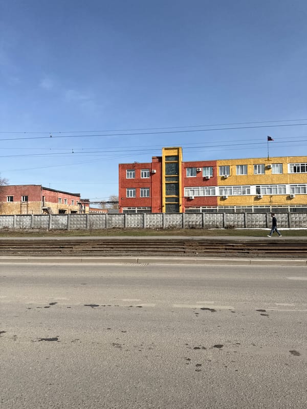 Ordinary street scene documented in Perm, Russia