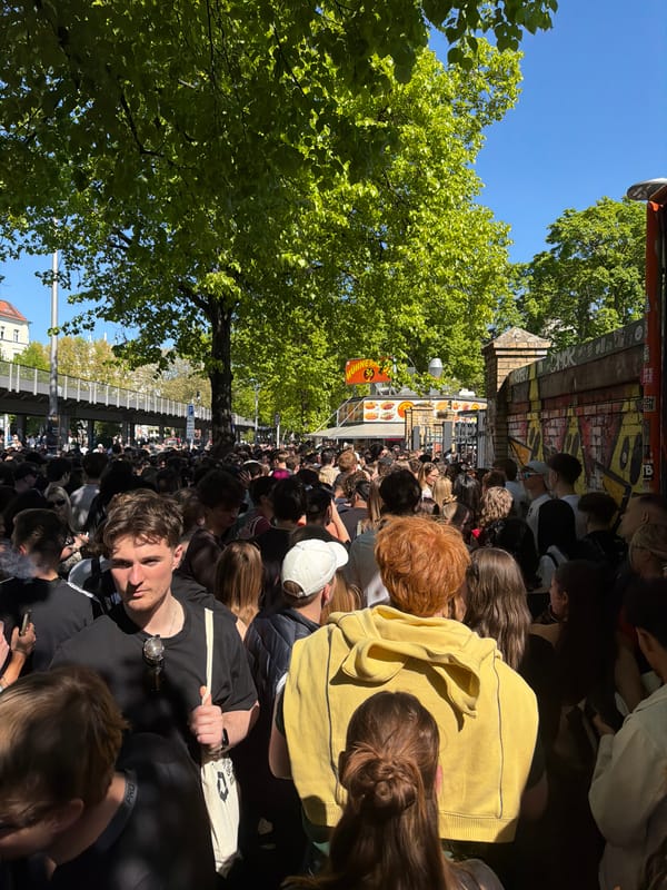 Large crowd gathers in Berlin streets and parks