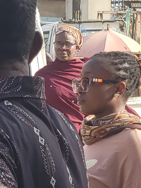 Afternoon street life documented in Maiburiji, Nigeria marketplace
