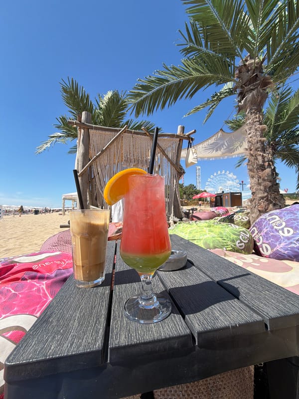 Beach day in Nesebar: cocktails, sun, and loungers